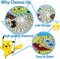 Cute 5D Diamond Art Kits with Wooden Frame, Kawaii DIY Painting Art for Adults Kids, Diamond Arts and Crafts Sets, Big Gem Full Drill Diamond Dots for Women (Moon)